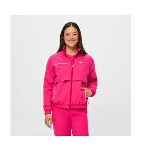 Figs Women’s Shocking Pink Performance Scrub Jacket